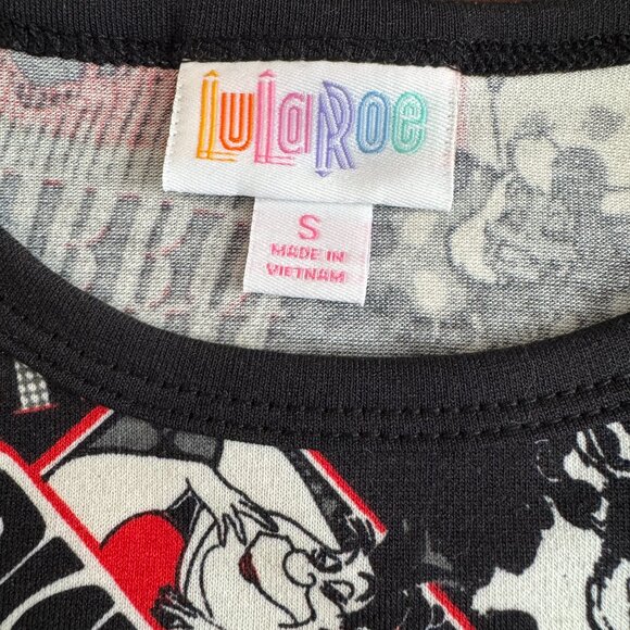 LuLaRoe Randy Tee  NEW size S DisneyVillain Queen of Hearts Alice - Picture 7 of 13